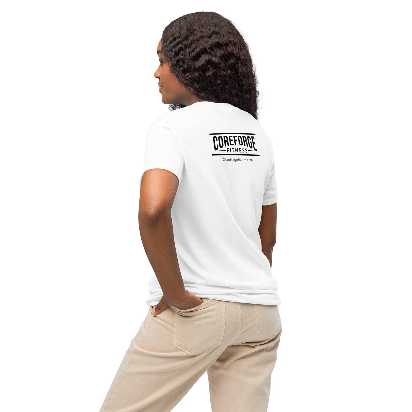 White T-Shirt with DynaCore(R) Logo - Back